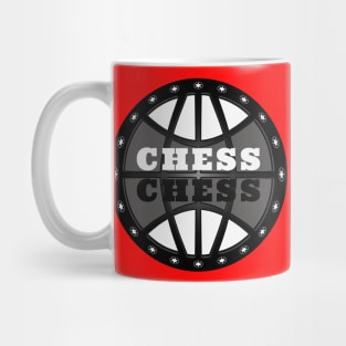 Chess Logo in Black and White Mug